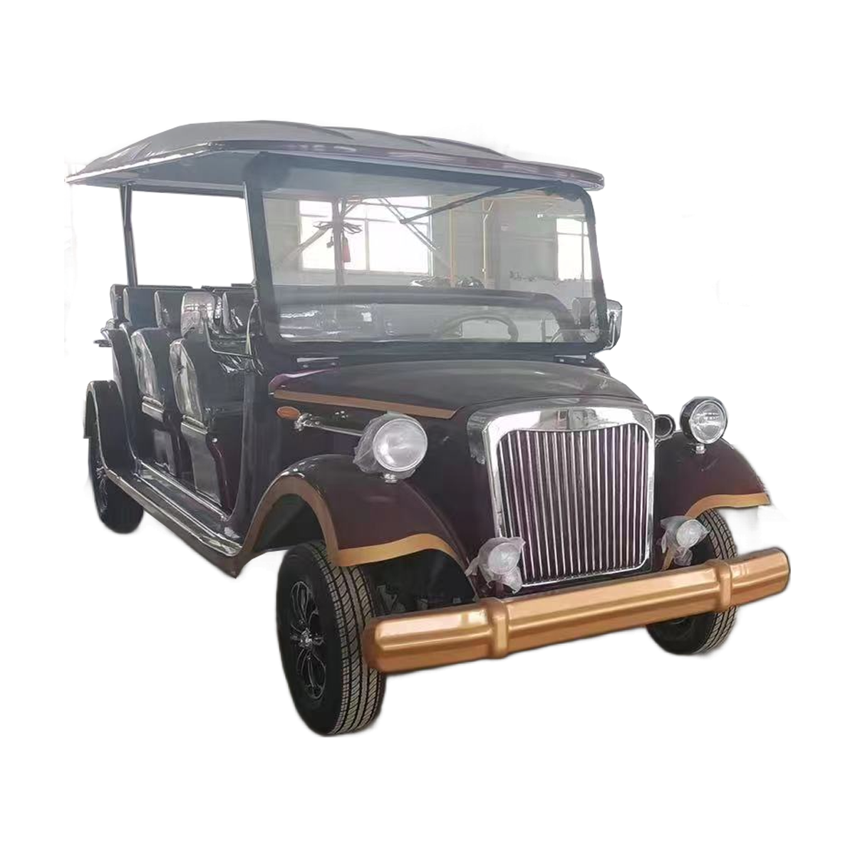 Quality assurance Antique car golf car retro style classic old electric sightseeing car