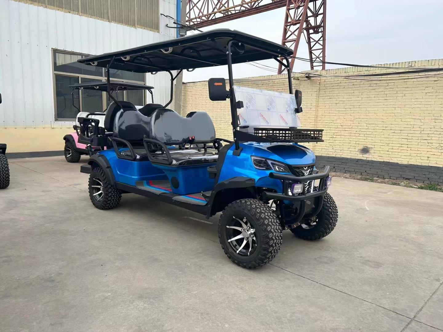 Discount Golf cart New single 8 seats seat club Car cross-country Cart Electric golf cart