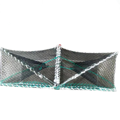 Rectangular folding HDPE crab cage nylon multifilament net cage crab cage/lobster/fish cage