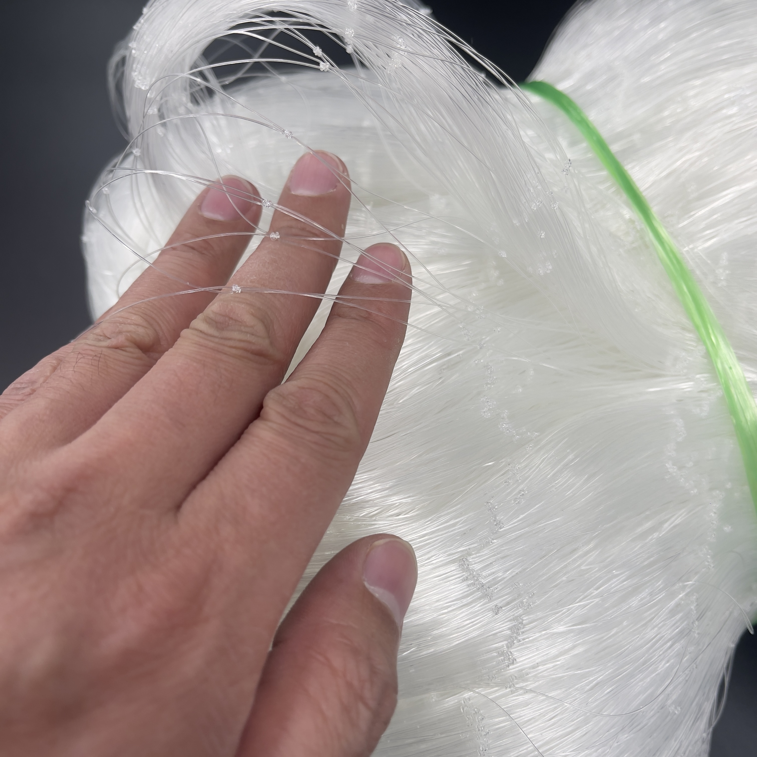 Fishing Nets 0.15-0.3mm 100M  50md-100MD White Mesh Size 2cm-20cm lengthwise stretch Nylon Monofilament Fishing Nets