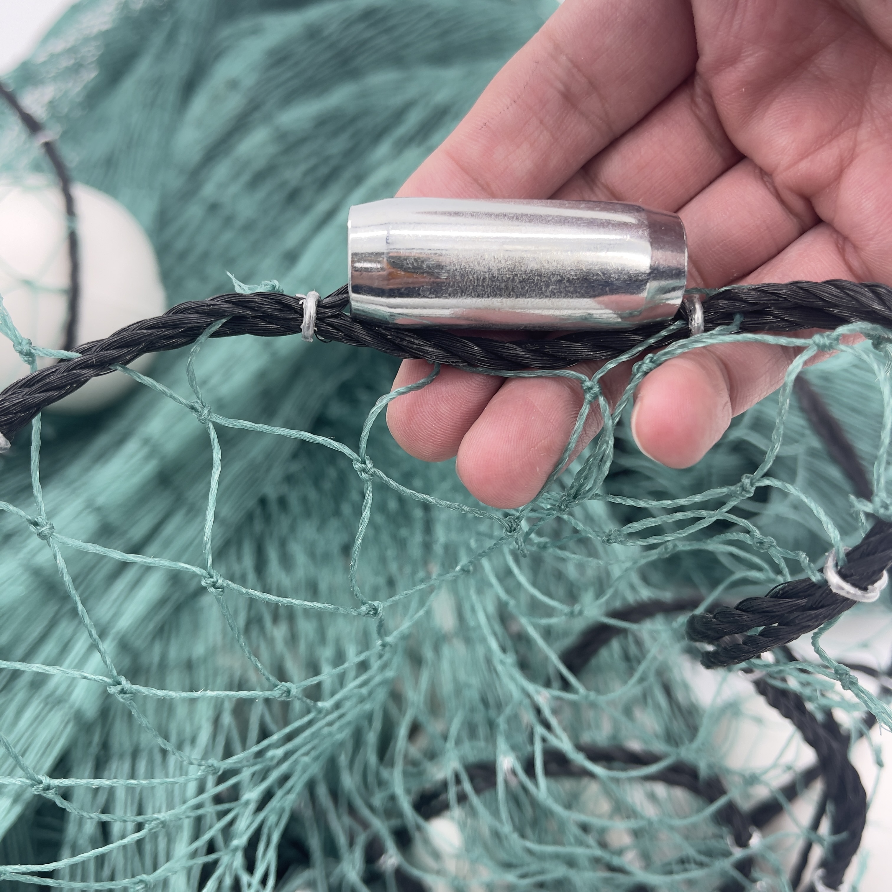 China factory portable large float nylon fishing net sardine squid purse seine net PE HDPE trawl net