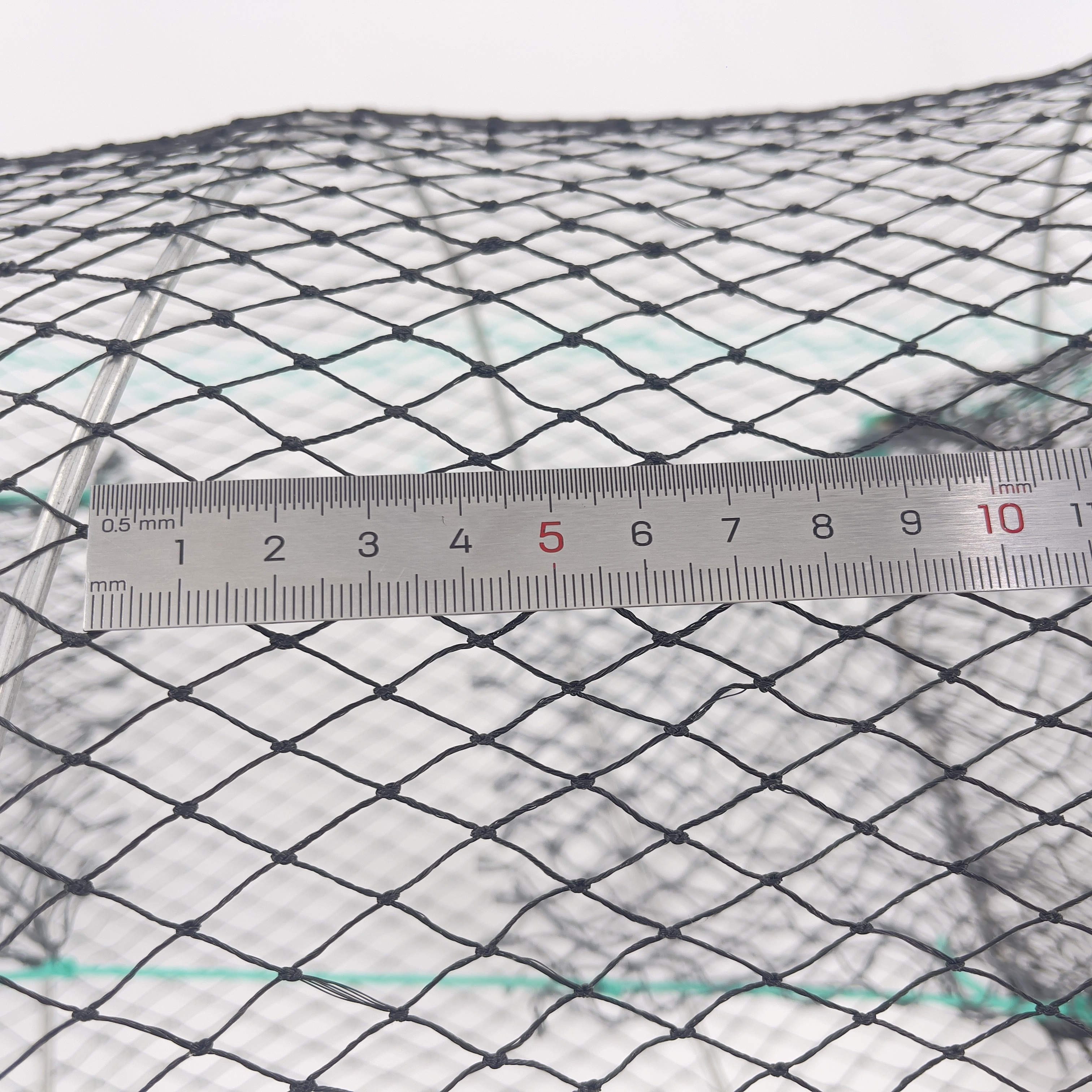 Wholesale PE multifilament bow net trap crab trap  30*60cm two holes fishing cage automatic trap fishing net