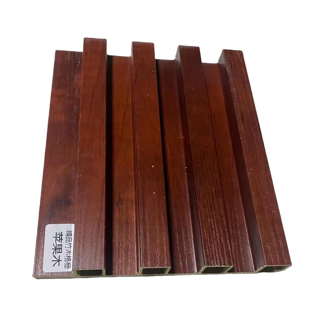 Free Samples 4 Holes Wpc Pvc Wall Panel Office Building Interior Decorative Wpc Wall Panels