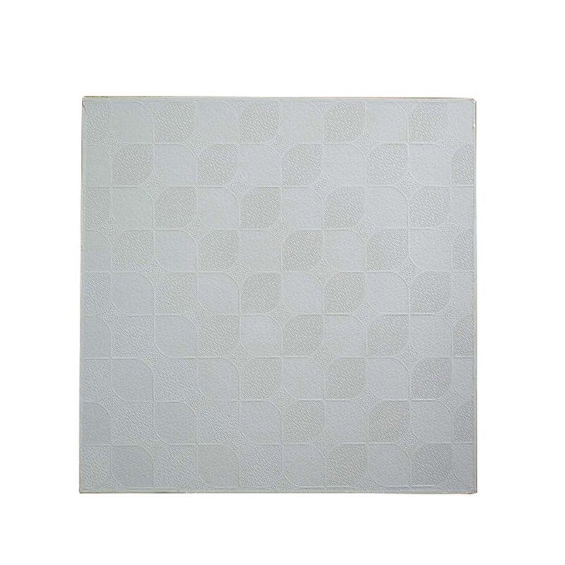 China Supplier White Color Vinyl Coated Pvc Laminated Gypsum Ceiling  Tiles