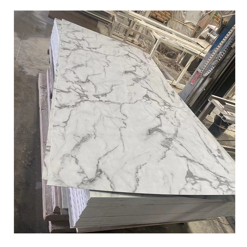 China Factory Supply for interior decoration Laminate Sheet UV Marble Sheet Pvc Wall Panel UV board