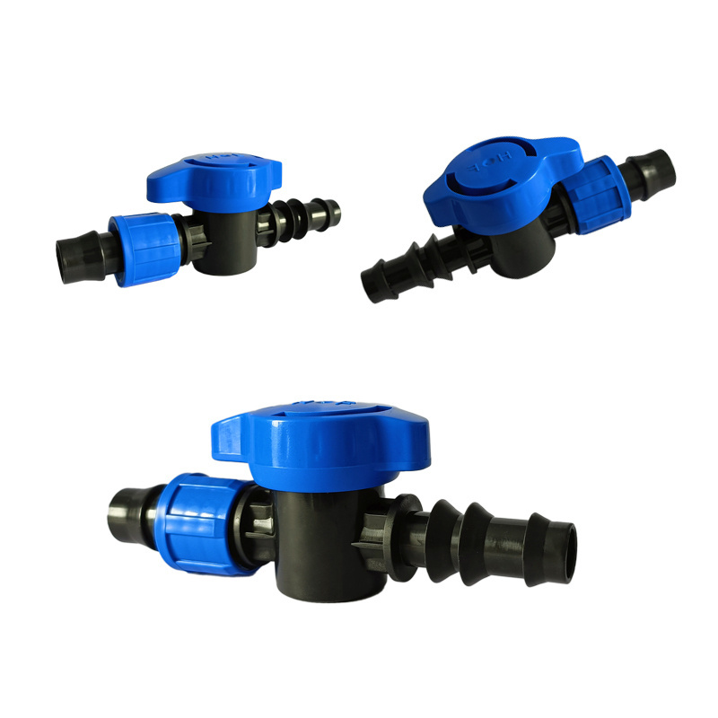 Offtake Valve Bypass Barb Micro Valves Agricultural Farm Garden Irrigation Dn16Mm Mini Ball For Pe Pipe