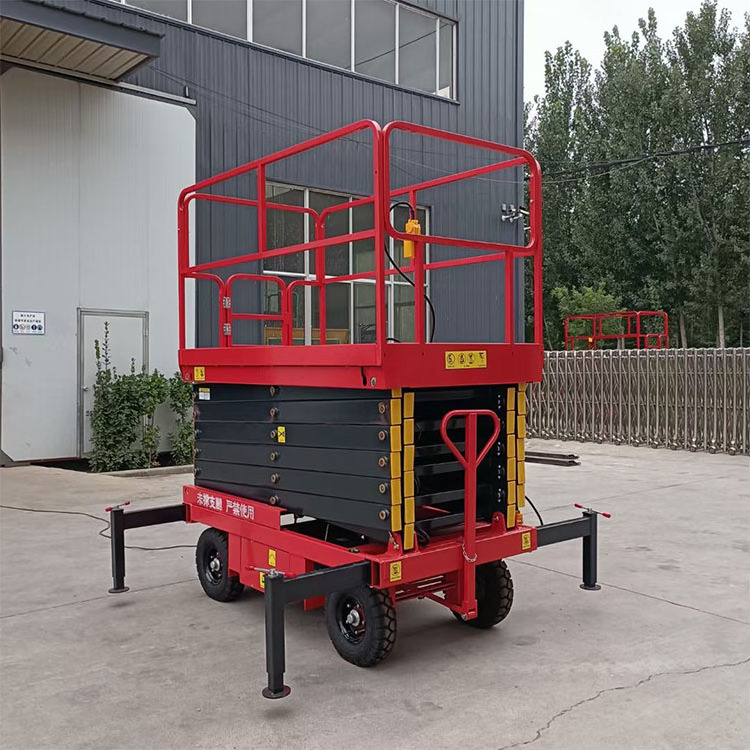 Scaffolding hydraulic lifting Automatic Crawler Tracked Aerial Elevating Work Platform electric self propelled scissor lift