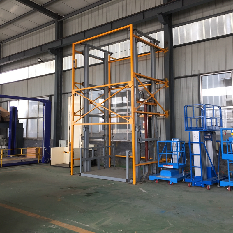 high quality hydraulic goods elevator lift work platforms cargo lifting platform