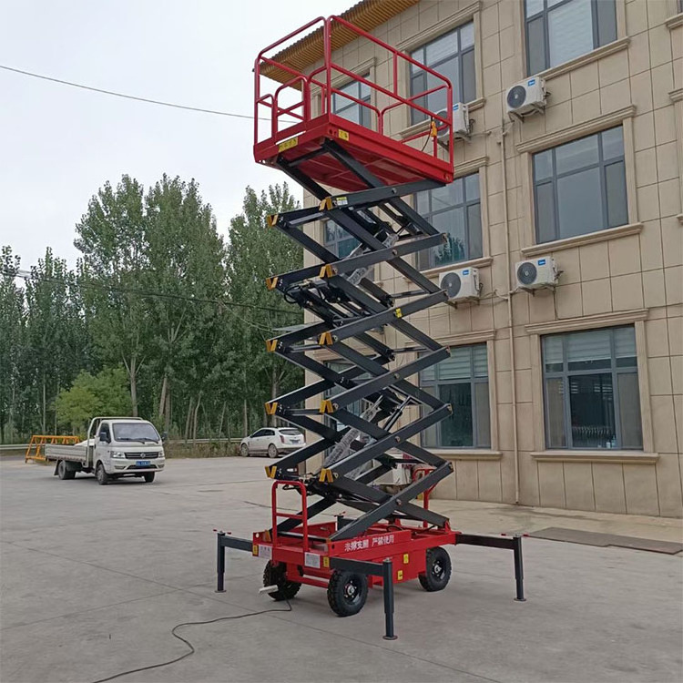 Scaffolding hydraulic lifting Automatic Crawler Tracked Aerial Elevating Work Platform electric self propelled scissor lift