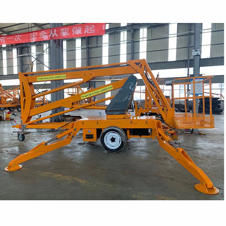 Electric Self-Propelled High-Altitude Working Car Cherry Picker 24M Electric Tractable Telescopic Articulated Boom Lift