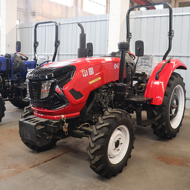 Multifunction SDJG agricolas 4wd farmer tractores compact agriculture tractor farm agriceltural 4x4 mini farming tractors