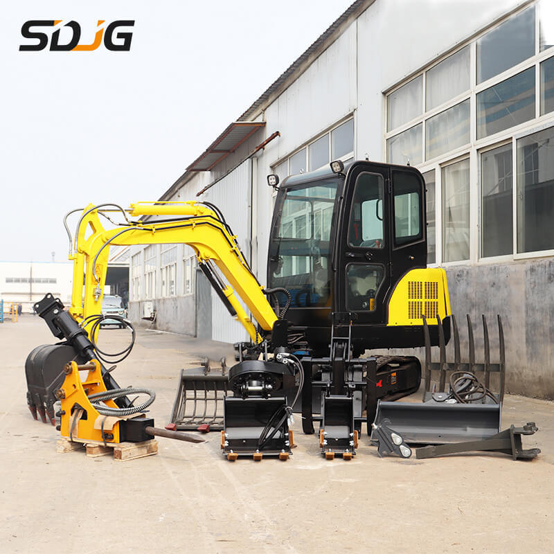 Free Shipping EPA Excavator 3.5Ton 4 Ton Kubota Engine Crawler Digger Farm Used Minibagger 1 Ton Mini Excavator For Sale