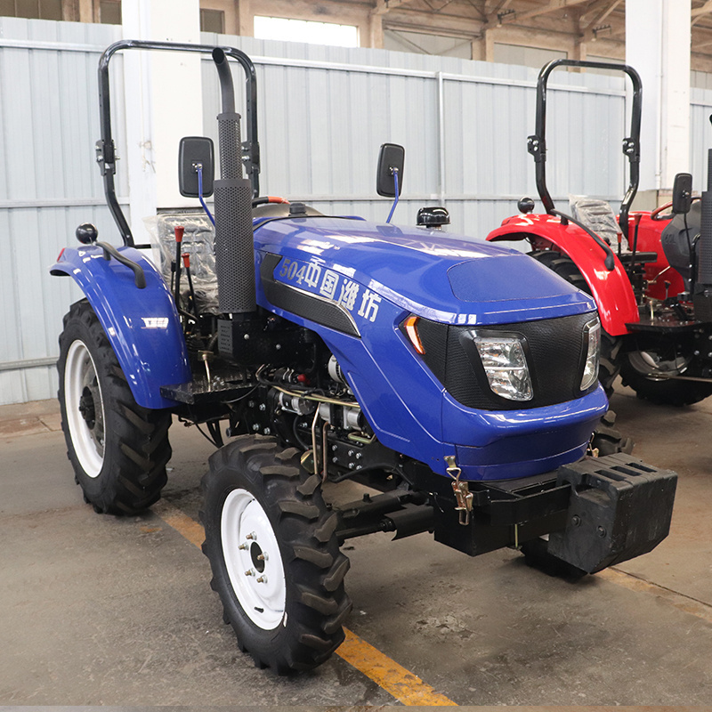 Multifunction SDJG agricolas 4wd farmer tractores compact agriculture tractor farm agriceltural 4x4 mini farming tractors