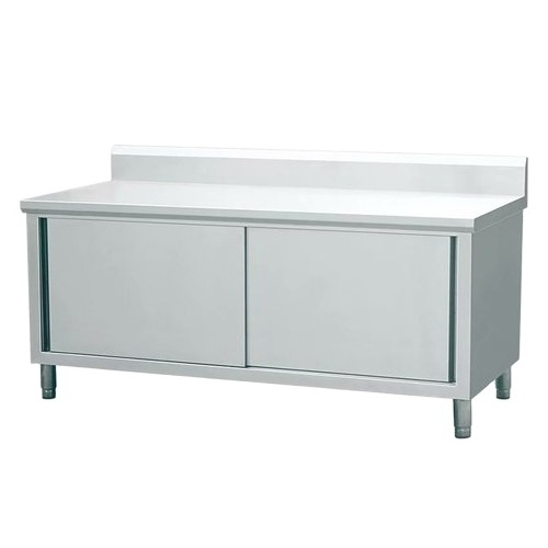 storage cabinet with sliding door Stainless Steel Kitchen Cabinet stainless steel working table bench