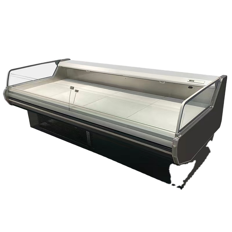 Glass door meat display chiller Deli meat display case fish cooling showcase