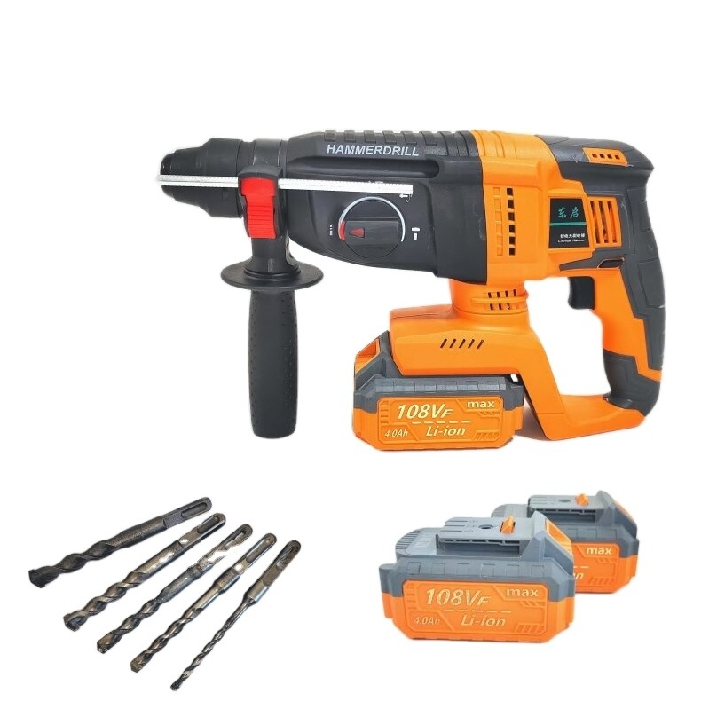 Hot new product factory price 24V cordless electric tool 30mm lithium hammer drill concrete wood drilling electric tool set