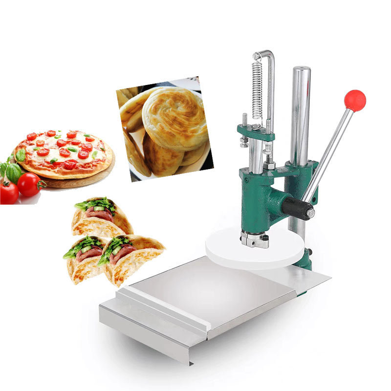 16cm 32cm Manual hand pizza dough press machine thincake taco tortilla flattening machine press