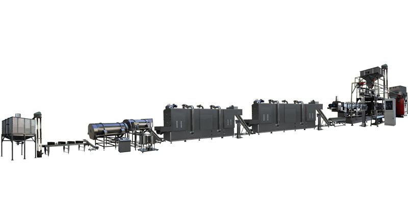 Double Screw Extrusion Pet Food Machine Large Capacity Dog Food Full Production Line