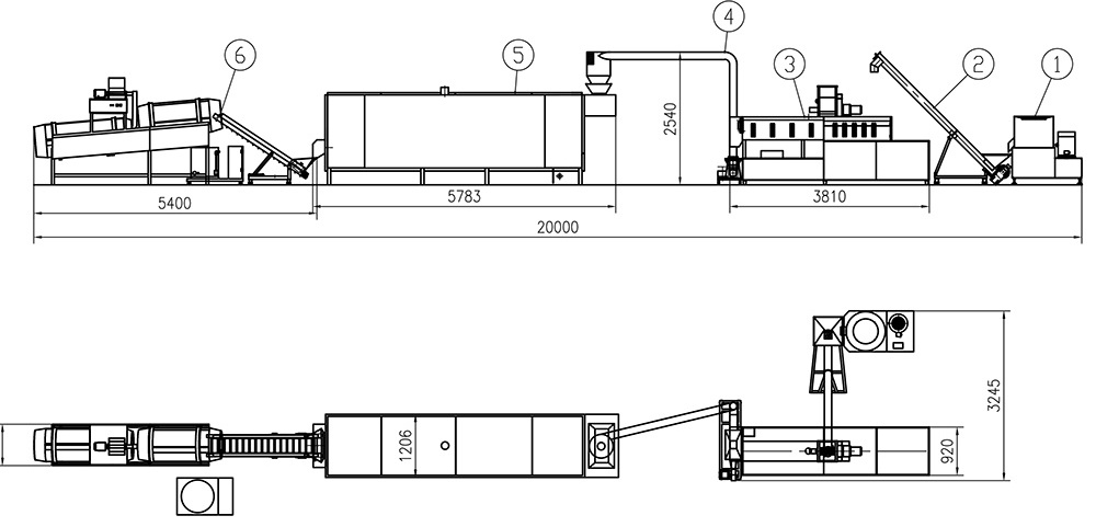 Double Screw Extrusion Pet Food Machine Large Capacity Dog Food Full Production Line