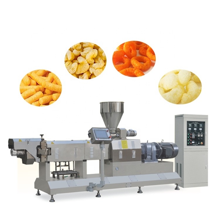 Industrial Twin Screw Extruder Puffed Snacks Food Machine