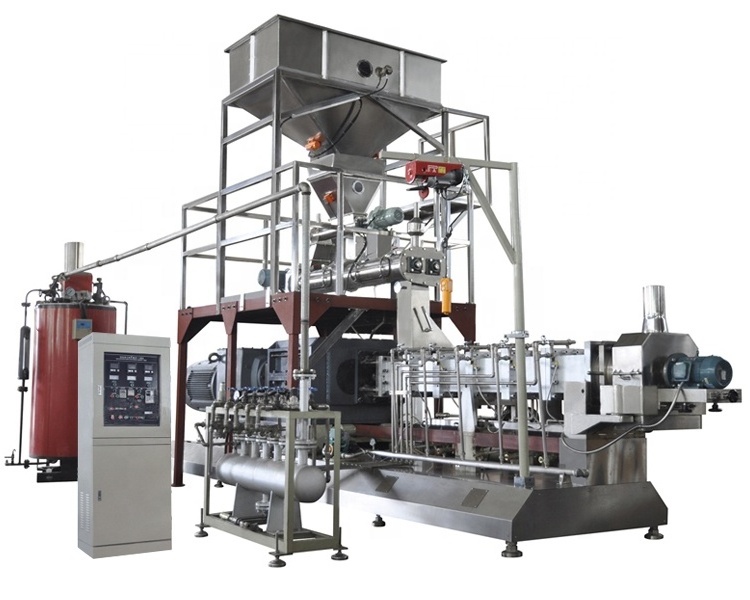 Double Screw Extrusion Pet Food Machine Large Capacity Dog Food Full Production Line