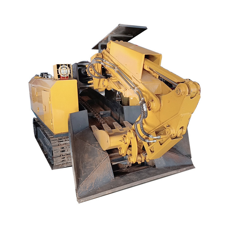 China coal mine tunnel crawler mucking loader Mining slag raking machine