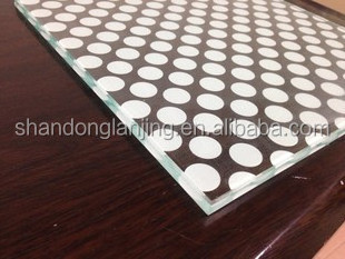 China factory  high quality ceramic fritted &ceramic painted tempered toughened glass price