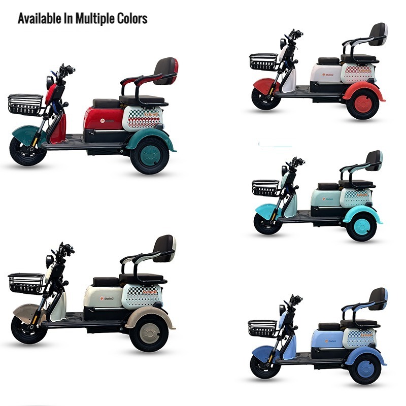 High quality 3 wheel Customized Cargo Tuk Digital Display Passenger Adult Scooter tricycle electric for Sale