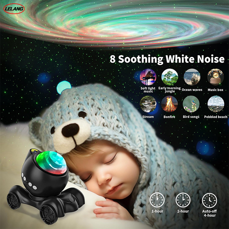 Low MOQ LED Projector Night Light Projector Adjustable Star Projector Built-in Bluetooth Speaker Galaxy Night Lights For Kids