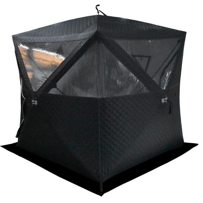 Custom Outdoor Winter Automatic Sauna tent 2-3 Person Shelterice insulated pop up insulated ice fishing tent