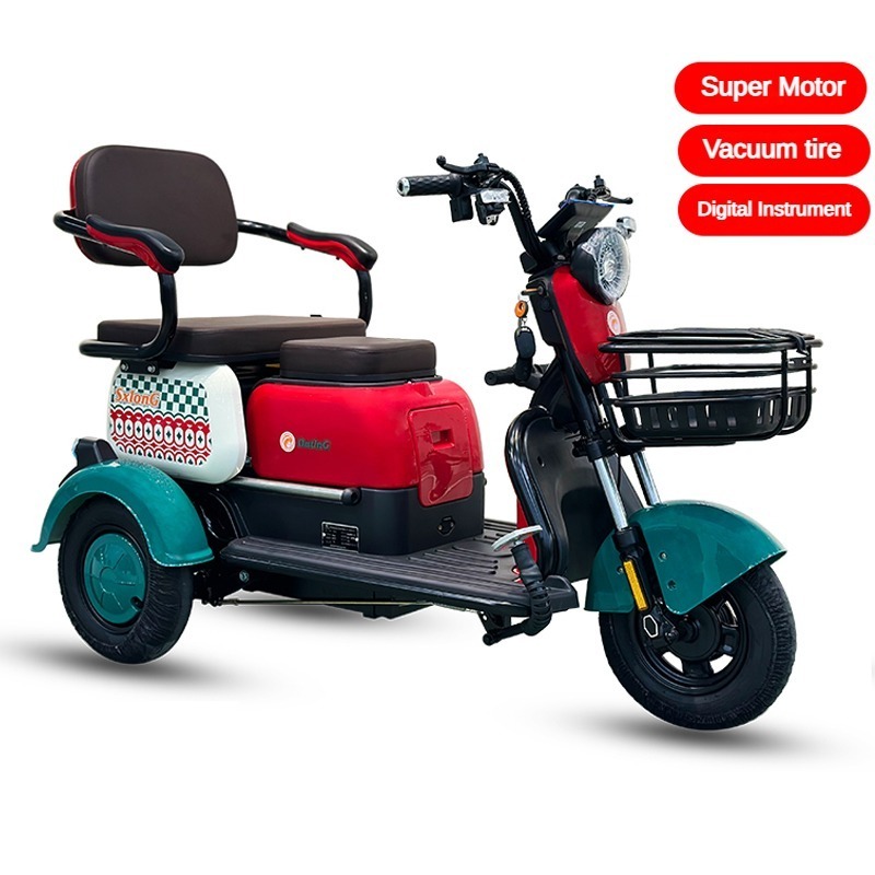 High quality 3 wheel Customized Cargo Tuk Digital Display Passenger Adult Scooter tricycle electric for Sale