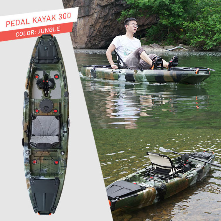 2023 Hot sell Sit On Top 8ft Pc Clear Ocean Boat Transparent Canoe Kayak Canoe Kayak One Person Pedal Kayak