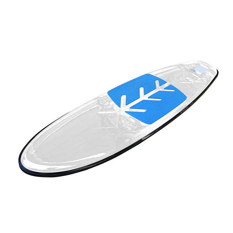 2023 New Design Fashion Beach Vacation Transparent Kayak Clear Stand Up Surfboard