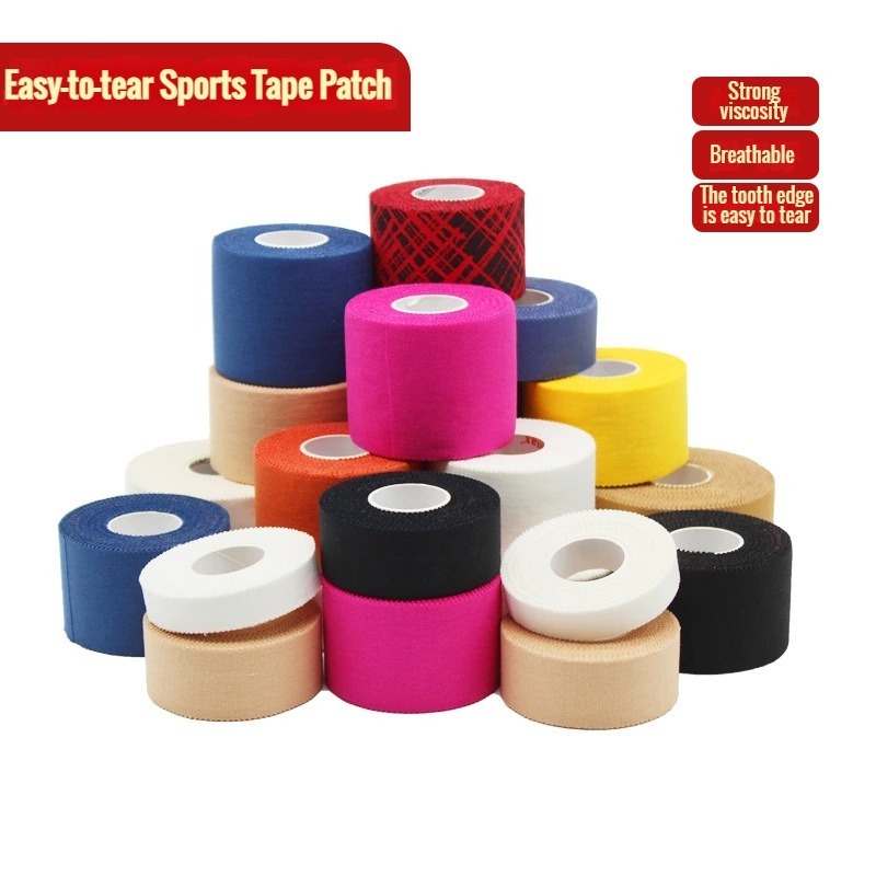 Custom Service Breathable Cotton white sport tape safeguard gauze sports Athletic Cloth Tape Soccer Football sports tape