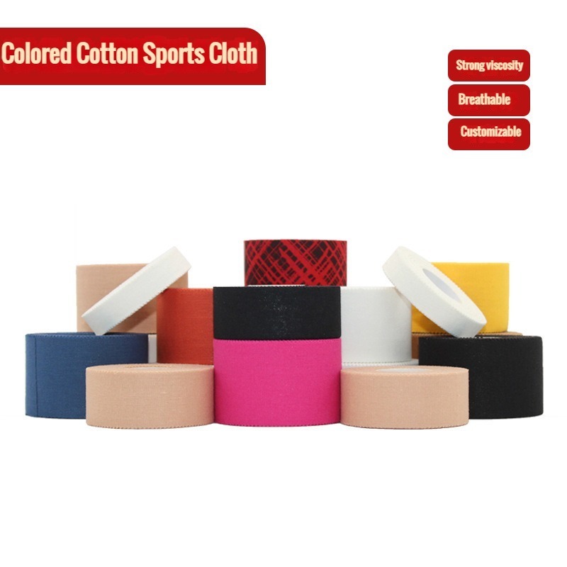 Custom Service Breathable Cotton white sport tape safeguard gauze sports Athletic Cloth Tape Soccer Football sports tape