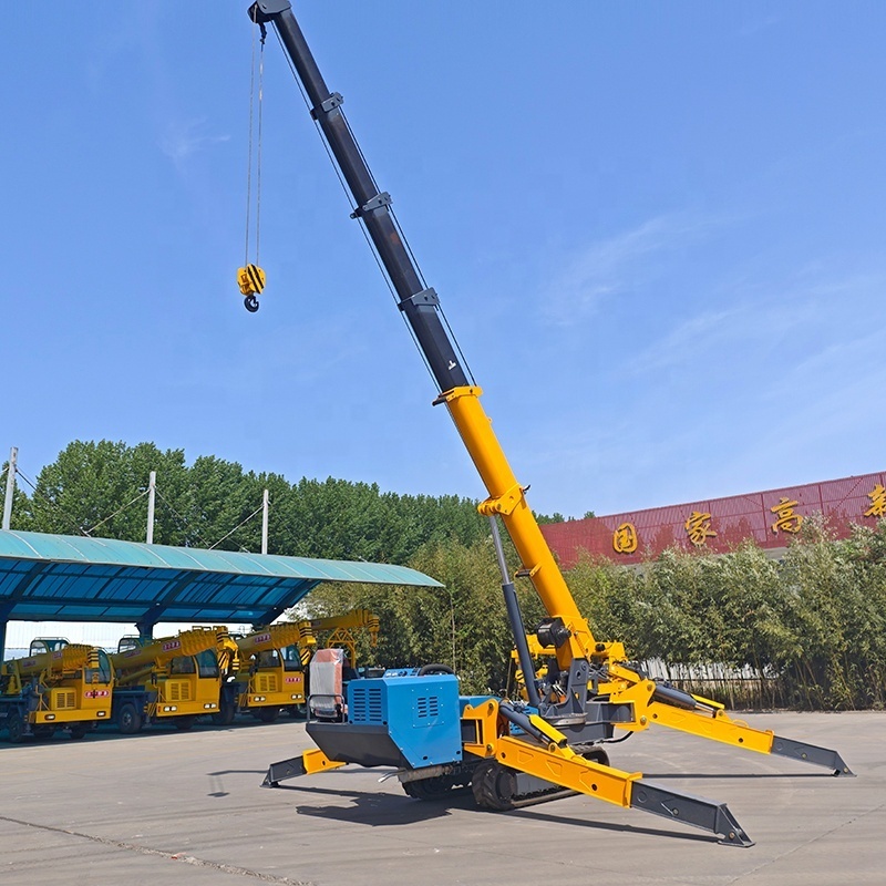 Factory Price Mini Spider Crane small Crawler Crane 5 ton For Narrow Space Use