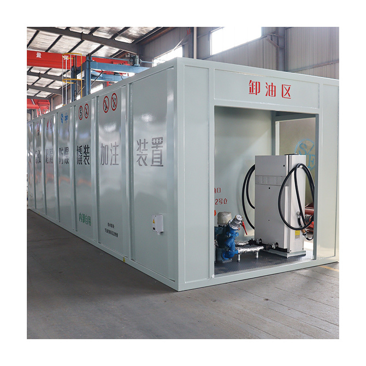 Prefabricated Diesel And Gasoline Explosion-proof Container Fuel Dispenser 2000 Liters For Sale