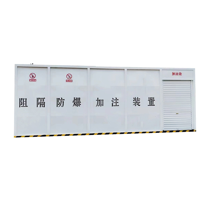 Prefabricate Container Gas Diesel Gasoline Fuel Filling Skid Station Refuel Tank Station