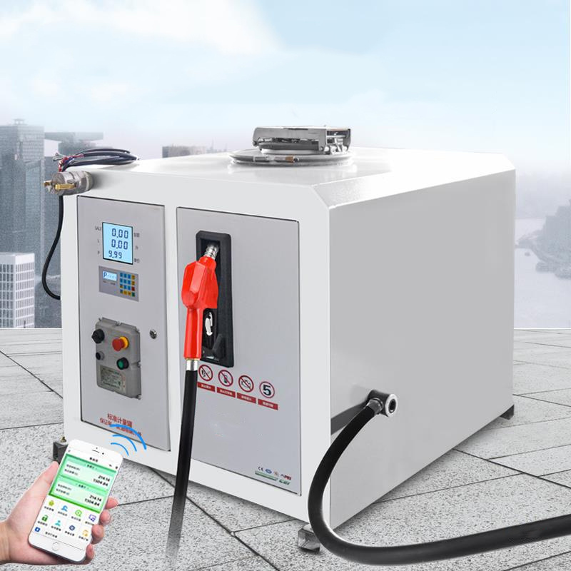 High quality Mobile portable fuel gas station with container tank and dispenser