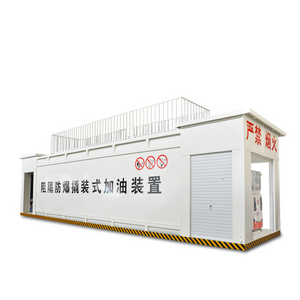 Luhong Intellect Explosion-Proof Barrier Skid Mounted Mobile Lpg Petrol Container Mini Filling Station For Vehicle Filling