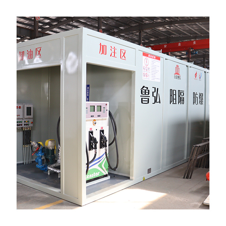 20M3-50M3 Prefabricate Mobile Fuel Filling Container Petrol Station With Dispenser