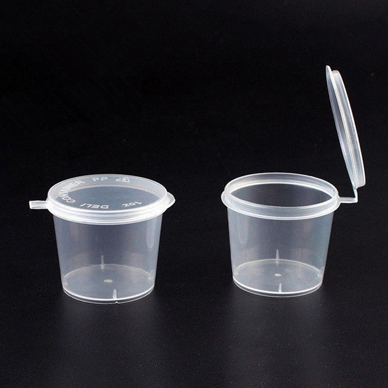 Empty Pot Tamper Proof Yogurt Pack Pp Sauce Containers Plastic Yoghurt Cups with Lid 0.75 Oz- 5.5 Oz Food Cake Box Chili Sauce