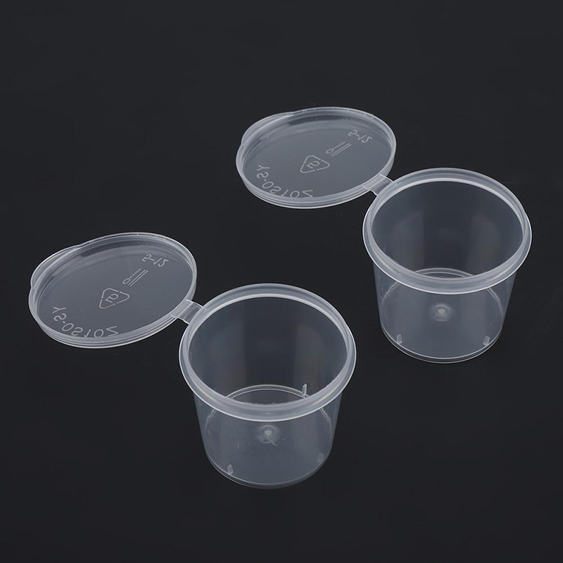 Empty Pot Tamper Proof Yogurt Pack Pp Sauce Containers Plastic Yoghurt Cups with Lid 0.75 Oz- 5.5 Oz Food Cake Box Chili Sauce