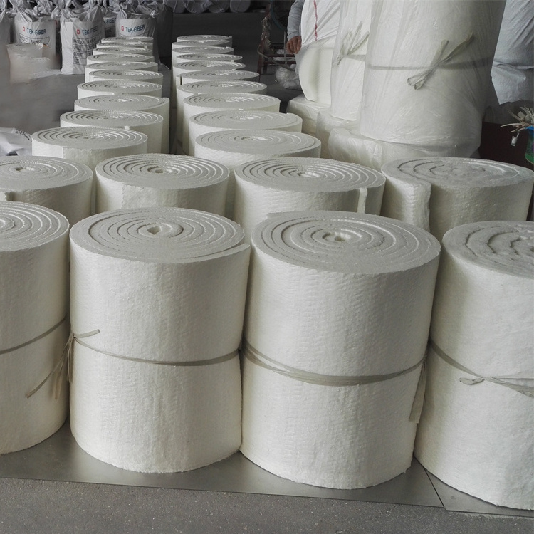 Aluminum silicate ceramic fiber blanket insulation for high temperature steam pipe