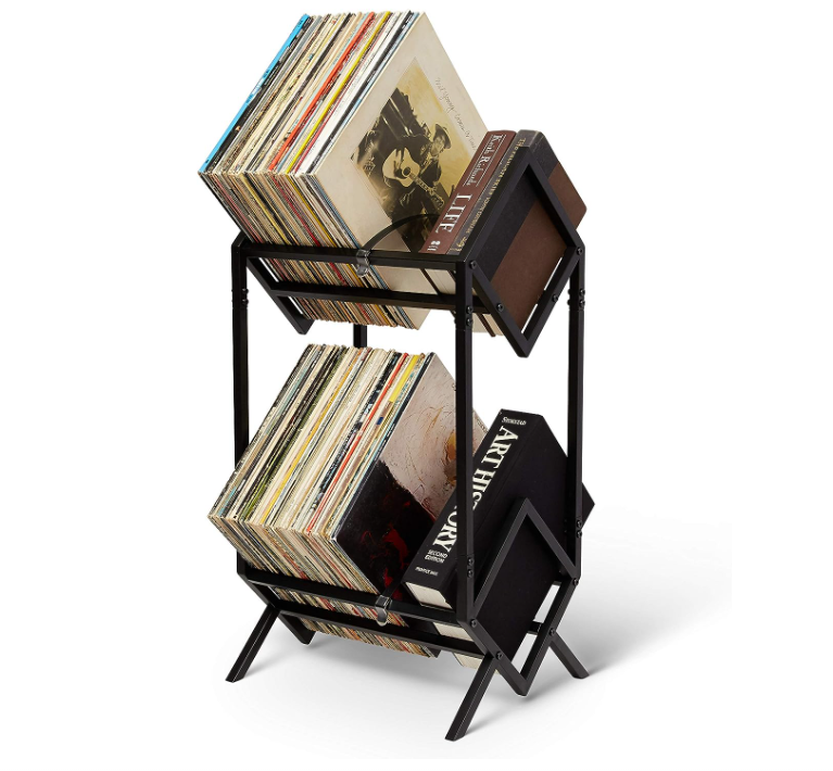 Minimalist style simple quick assembly vinyl display organize albums customized best selling vinyl record storage