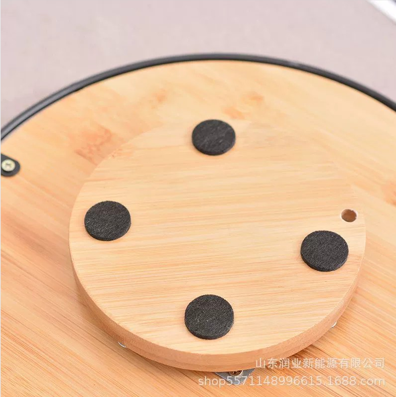 Lazy Susan Turntable 10inch Bamboo Spinning Spice Rack Holder Kitchen Cabinet Counter Top Organizer