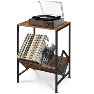 rustic simple unique multifunctional record player display stand customized best selling vinyl record holder