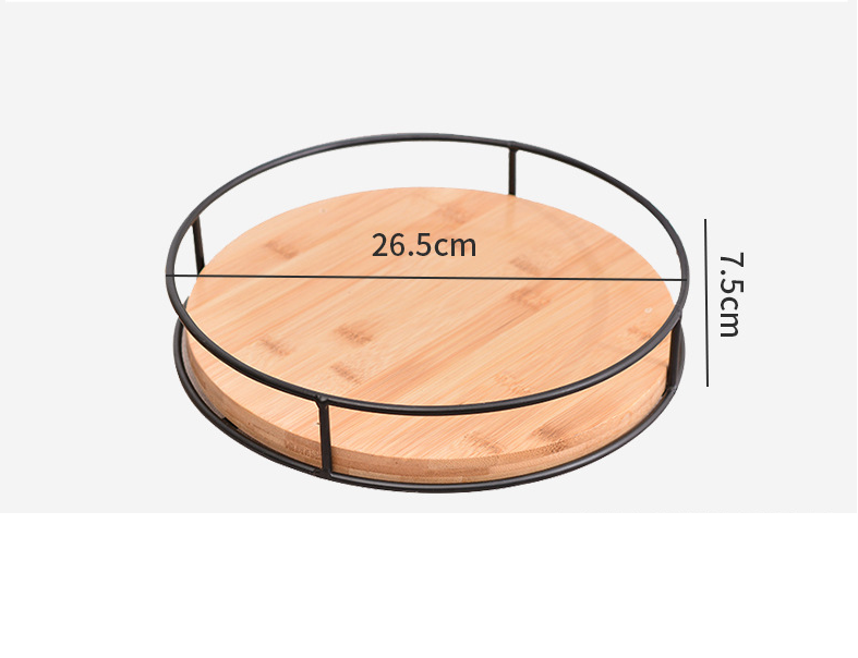 Lazy Susan Turntable 10inch Bamboo Spinning Spice Rack Holder Kitchen Cabinet Counter Top Organizer