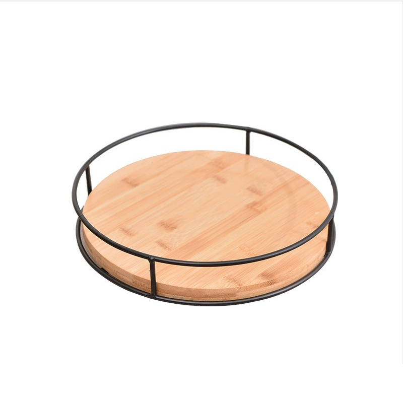 Lazy Susan Turntable 10inch Bamboo Spinning Spice Rack Holder Kitchen Cabinet Counter Top Organizer