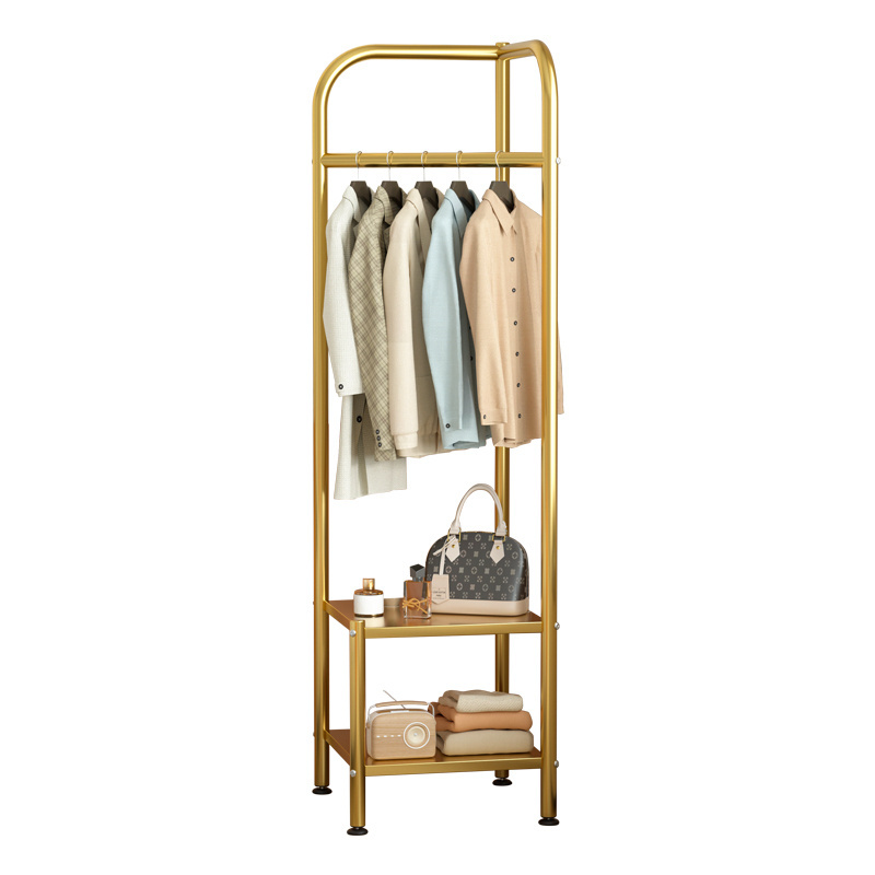 Fashion Design Double Pole Clothes Hanger Laundry Coat Stand Metal Adjustable Double Pole Clothes Hanger Coat Rack